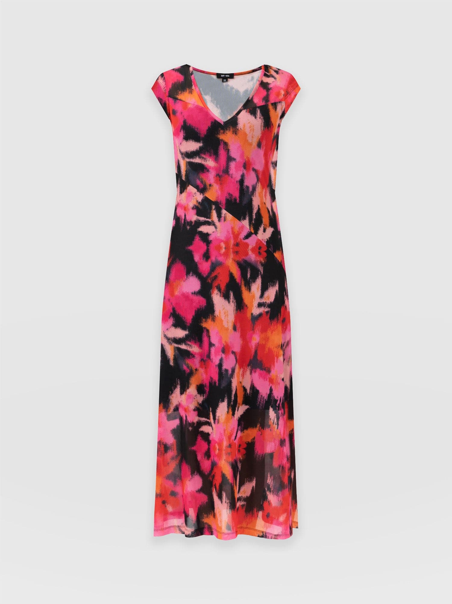 Poppy Mesh Dress Black Soft Focus - Women's Dresses | Saint + Sofia® EU